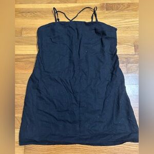 Linen black h and m dress in size large.